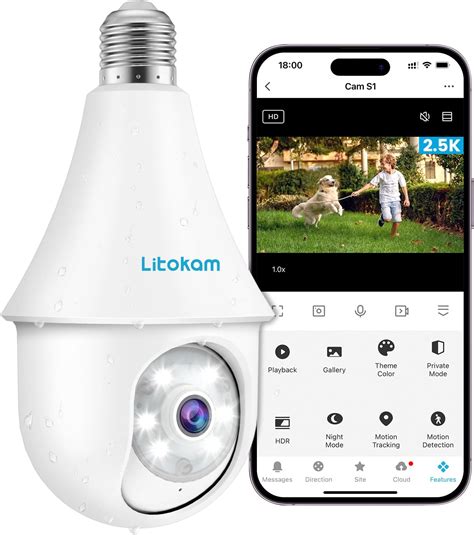 best 360 degree outdoor wireless security camera|litokam 4MP Light Bulb Security Cameras Wireless Outdoor .